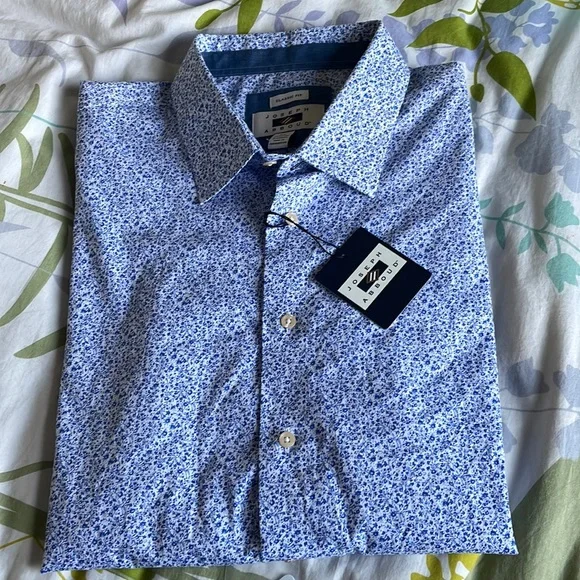 NWT! Joseph Abboud SS Button Down Shirt - Size 3X Classic Fit. - Picture 1 of 5